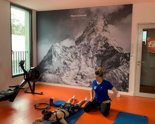 Hypoxie seance Athlète en chambre hypoxique